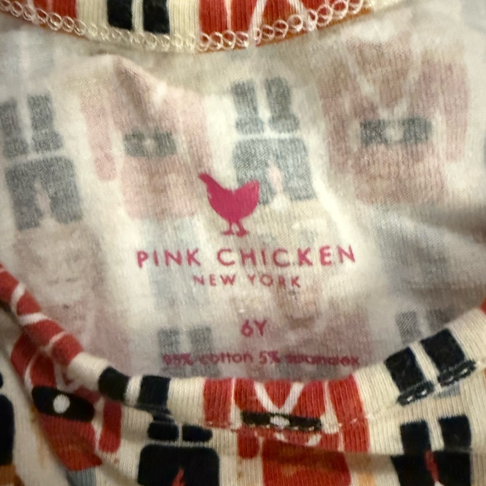 Pink Chicken Multicolor Nutcracker Kids Dress - Picture 3 of 3